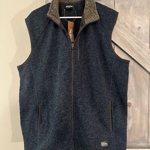 Eddie Bauer Men's Navy and Gray Vest